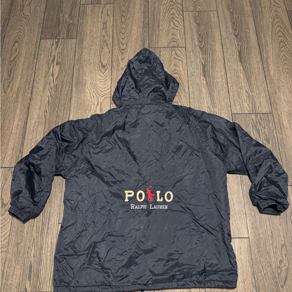 VTG Polo Ralph Lauren Men's Embroidered Windbreaker Jacket Pony • XXL